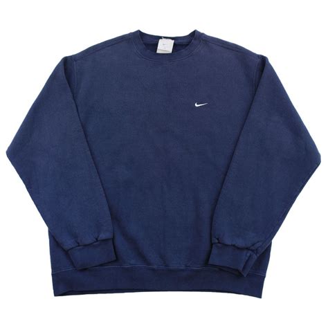 navy nike crewneck.